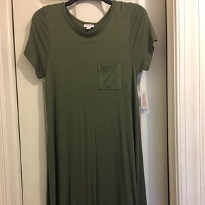 Lularoe XXS Army Green Carly. NWT!
